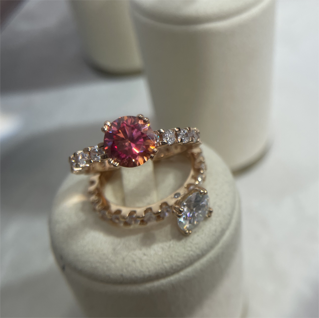 【ZHOYA】3 CT Moissanite 925  ring