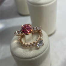 Charger l&#39;image dans la galerie, 【ZHOYA】3 CT Moissanite 925  ring