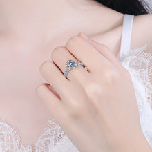 Charger l&#39;image dans la galerie, 【ZHOYA】 1-2CT Moissanite 925 Sterling Silver Ring