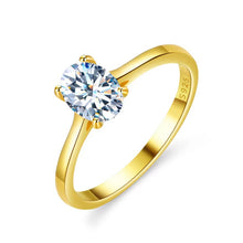 Charger l&#39;image dans la galerie, 【ZHOYA】1ct 18K GOLD mosissanite ring