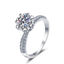 Cargar imagen en el visor de la galería, 【ZHOYA】 1-2CT Moissanite 925 Sterling Silver Ring