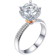 Charger l&#39;image dans la galerie, 【ZHOYA】 2CT Moissanite 925 Sterling Silver Ring