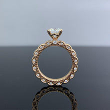 Load image into Gallery viewer, 【ZHOYA】925 Sterling Silver  Asscher cut 1 carat Moissanite Ring   gold