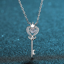 Cargar imagen en el visor de la galería, 【ZHOYA】s925 Sterling Silver collarbone Chain 30 ctp Moissanite Necklace