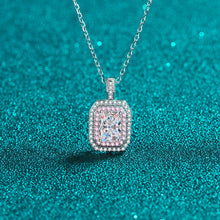 Load image into Gallery viewer, 【ZHOYA】925 Sterling Silver  1 carat emerald cut  Moissanite collarbone chain