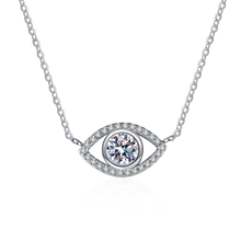 Cargar imagen en el visor de la galería, 【ZHOYA】925 Silver Pendant Fashion unique Angel Eyes Moissanite inlaid necklace