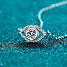 Load image into Gallery viewer, 【ZHOYA】925 Silver Pendant Fashion unique Angel Eyes Moissanite inlaid necklace