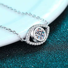 Load image into Gallery viewer, 【ZHOYA】925 Silver Pendant Fashion unique Angel Eyes Moissanite inlaid necklace