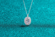 Cargar imagen en el visor de la galería, 【ZHOYA】925 Sterling Silver 1 carat Moissanite Oval Pack Pendant  pt950  Rose Gold Plated