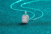 Cargar imagen en el visor de la galería, 【ZHOYA】925 Sterling Silver  1 carat emerald cut  Moissanite collarbone chain