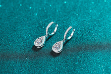 Charger l&#39;image dans la galerie, 【ZHOYA】925 Sterling Silver Moissanite ear buckle  water drop shape pt950 gold plated