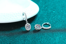 Load image into Gallery viewer, 【ZHOYA】925 Sterling Silver oval shape Moissanite ear buckle pt950 gold plated