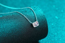 Charger l&#39;image dans la galerie, 【ZHOYA】925 Sterling silver necklace sugar cube Moissanite  pt950 gold plated