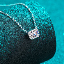 Charger l&#39;image dans la galerie, 【ZHOYA】925 Sterling silver necklace sugar cube Moissanite  pt950 gold plated