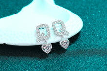 Charger l&#39;image dans la galerie, 【ZHOYA】925 Sterling Silver Q Letter Ear studs Moissanite pt950 gold plated