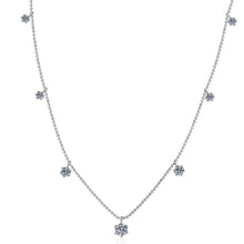 Load image into Gallery viewer, 【ZHOYA】New 925 sterling silver necklace six claws 3.2 carat Moissanite full star necklace