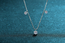 Charger l&#39;image dans la galerie, 【ZHOYA】New 925 sterling silver necklace six claws 3.2 carat Moissanite full star necklace