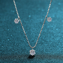 Load image into Gallery viewer, 【ZHOYA】New 925 sterling silver necklace six claws 3.2 carat Moissanite full star necklace