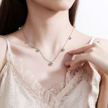 Load image into Gallery viewer, 【ZHOYA】New 925 sterling silver necklace six claws 3.2 carat Moissanite full star necklace