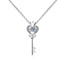 Charger l&#39;image dans la galerie, 【ZHOYA】s925 Sterling Silver collarbone Chain 30 ctp Moissanite Necklace