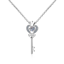 Charger l&#39;image dans la galerie, 【ZHOYA】s925 Sterling Silver collarbone Chain 30 ctp Moissanite Necklace