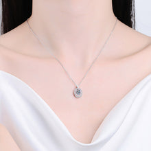 Load image into Gallery viewer, 【ZHOYA】925 Sterling Silver 1 carat Moissanite Oval Pack Pendant  pt950  Rose Gold Plated