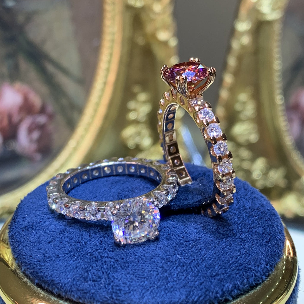 【ZHOYA】3 CT Moissanite 925  ring