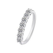 Charger l&#39;image dans la galerie, 【ZHOYA】Moissanite 0.7 Ct S925 Silver Platinum Plated Ring