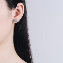 Load image into Gallery viewer, 【ZHOYA】S925 Silver Moissanite Stud Earrings For Women