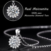 Cargar imagen en el visor de la galería, 【ZHOYA】 Moissanite Pendant Necklace For Women Silver Chain