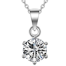 Charger l&#39;image dans la galerie, 【ZHOYA】 Moissanite Pendant Necklace | Sterling Silver Ideal Cut