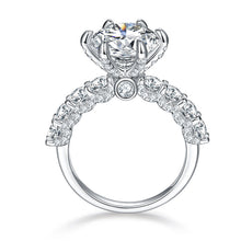 Cargar imagen en el visor de la galería, 【ZHOYA】 Sterling Silver 3.0 Carat | Fireworks Luxury Moissanite Ring