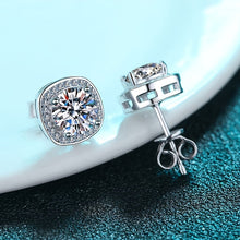 Cargar imagen en el visor de la galería, 【ZHOYA】S925 Silver Moissanite Stud Earrings For Women