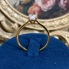 Cargar imagen en el visor de la galería, 【ZHOYA】yellow gold 18K plated 1CT Moissanite gemstone ring