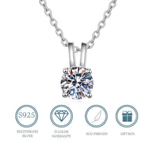 Charger l&#39;image dans la galerie, 【ZHOYA】Moissanite Platinum Silver Plated Necklace