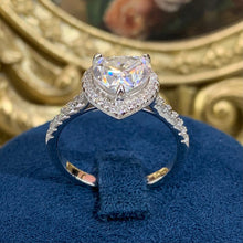 Cargar imagen en el visor de la galería, 【ZHOYA】2CT Moissanite Gemstone 925 Sterling Silver Ring