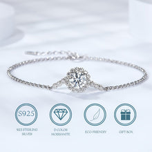 Cargar imagen en el visor de la galería, 【ZHOYA】 Flower S925 1 CT Moissanite Bracelet