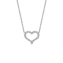 Cargar imagen en el visor de la galería, 【ZHOYA】 Heart Round Shape S925 Silver Platinum Plated Necklace