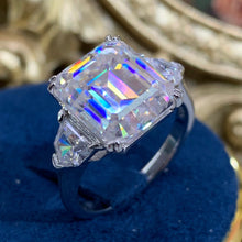 Charger l&#39;image dans la galerie, 【ZHOYA】8CT Moissanite Gemstone 925 Sterling Silver Ring