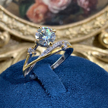 Charger l&#39;image dans la galerie, 【ZHOYA】1CT Moissanite Yellow gold 18K Ring