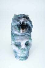 Load image into Gallery viewer, Aquatic agate wolf skull