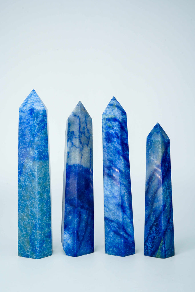 Blue Aventurine Pillars