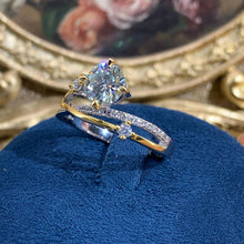 Load image into Gallery viewer, 【ZHOYA】1CT Moissanite Yellow gold 18K Ring