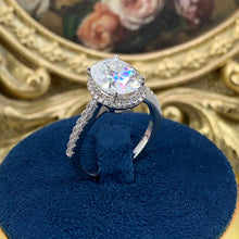 Charger l&#39;image dans la galerie, 【ZHOYA】3CT Moissanite Gemstone 925 Sterling Silver Ring