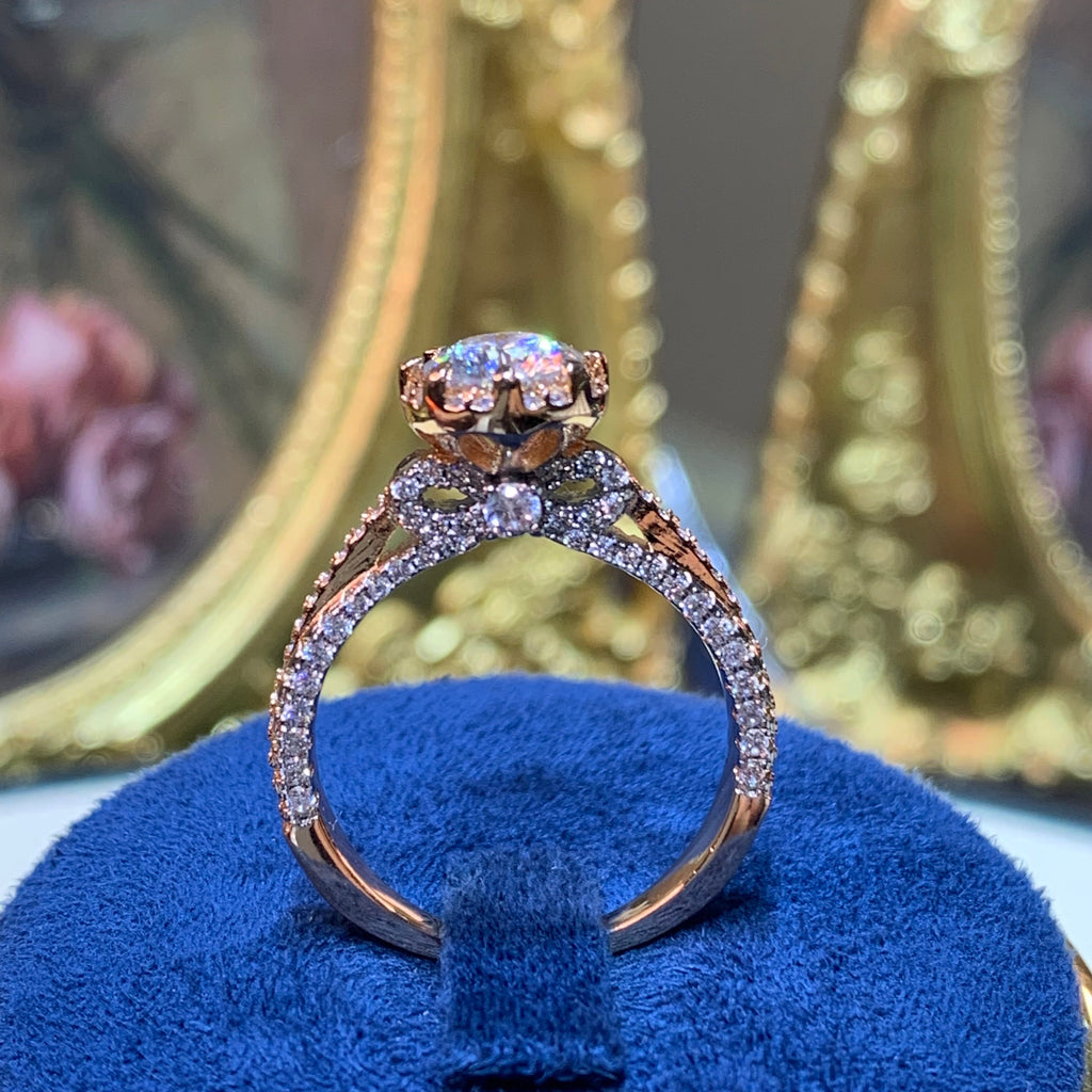 【ZHOYA】 1CT Moissanite ring