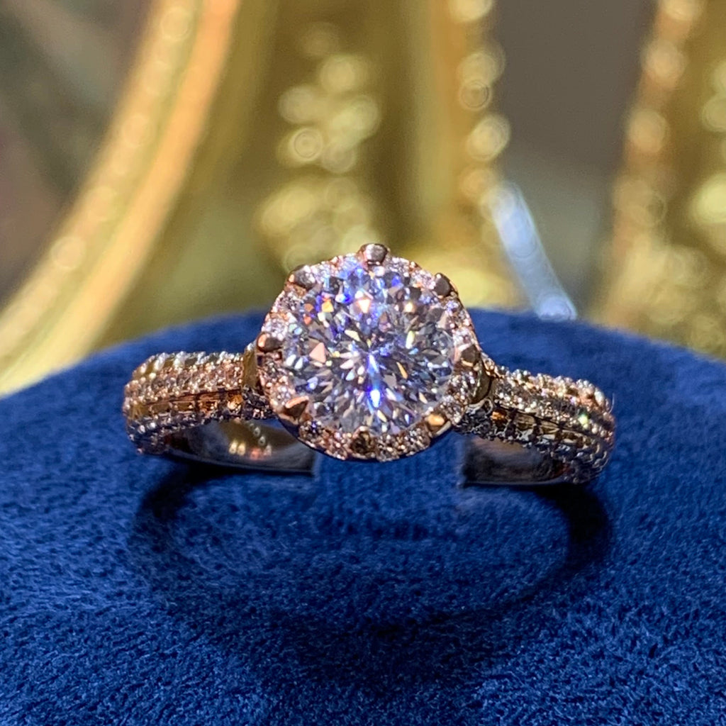 【ZHOYA】 1CT Moissanite ring