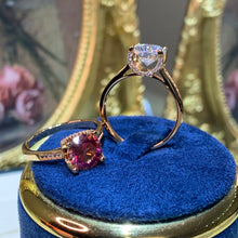 Charger l&#39;image dans la galerie, 【ZHOYA】rose gold 18K  2CT Moissanite ring