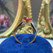 Load image into Gallery viewer, 【ZHOYA】rose gold 18K  2CT Moissanite ring