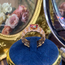 Charger l&#39;image dans la galerie, 【ZHOYA】 rose gold 18K plated 1.5CT Moissanite gemstone ring