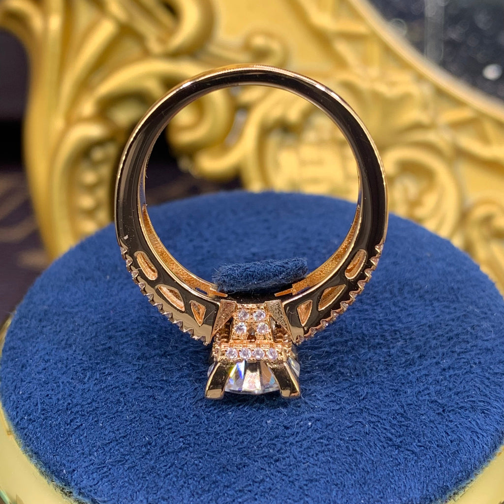 【ZHOYA】 2CT Moissanite 18K Gold  Ring